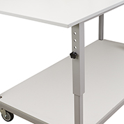 Manual Height Adjustment for mobile laboratory benches