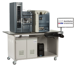 Mobile laboratory bench for MS Mass Spec instruments